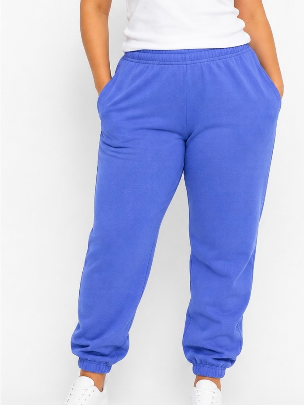GAP Alice Blue Vintage Soft High Rise Fleece Joggers XL Elevated Casual Retro